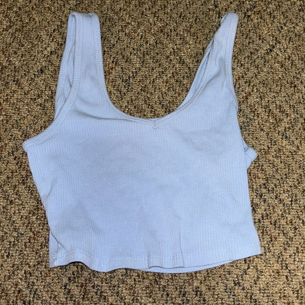 GARAGE BLUE CROP TOP